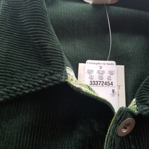Christopher & Banks Women's Green Jacket, NWT, Size M - Picture 6 of 9